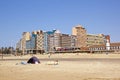 People and Tent on Beach in Durban Royalty Free Stock Photo