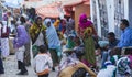 People in their daily routine activities that almost unchanged in more than four hundred years. Harar. Ethiopia.