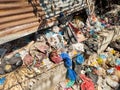 People throw garbage in ditches on public roads, Medan 21 August 2021