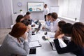 People Tired Of Meeting In Office Royalty Free Stock Photo