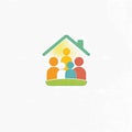 People together Logo and people together logo icon Royalty Free Stock Photo