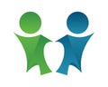 people together logo icon template Royalty Free Stock Photo