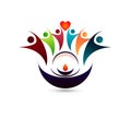 People together logo on white back ground Dreamstime template