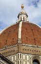 People on top of the dome of the cathedral of Florence, Italy Royalty Free Stock Photo