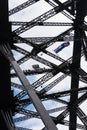 People at the top of the Harbour Bridge in Sydney, Australia Royalty Free Stock Photo