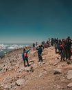 People on the Top of Mountain