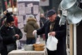 People trade fresh fish, Vilnius