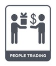 people trading icon in trendy design style. people trading icon isolated on white background. people trading vector icon simple