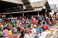 People in a traditional dress at the local market in Dugum Dani Village. Baliem Valley Papua