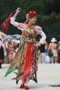 People in traditional folk costume of The National Folklore Fair in Koprivshtica Royalty Free Stock Photo