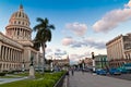 People and traffic outside the Capitol in Havana