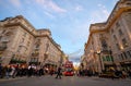 People and traffic at Piccadilly Circus in London, UK Royalty Free Stock Photo