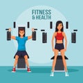 Fitness people trainning Royalty Free Stock Photo