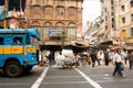 People and transport traffic on the asian street