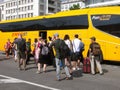 People, travel by bus, RegioJet Royalty Free Stock Photo