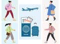 People Travel Tourist Tourism Passport Air Plane