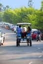 People travelling on horsecart, Mumbai