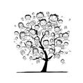 People tree for your design Royalty Free Stock Photo