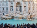 People Trevi Fountain Rome Italy