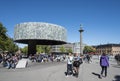 People Trondheim city square Royalty Free Stock Photo