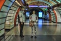 People on underground station Royalty Free Stock Photo