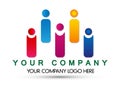 People Union, people team work Concept for company Logo