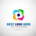 People union team work logo icon symbol for company