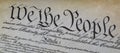 We the people usa constitution detail Royalty Free Stock Photo