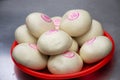 People use chinese steamed bread buns or Mantou sacrificial offering food for pray god and memorial to ancestor in Tiantan temple
