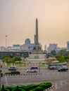 People use public transport for traveling at Victory monument