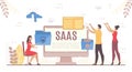 People Use Saas Business Cloud Technology Trend