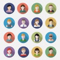 People userpics icons Royalty Free Stock Photo