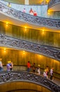 people are using spiral stairway inside of the vatican museums complex....IMAGE