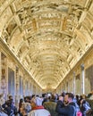 People at Vatican Museum, Rome, Italy Royalty Free Stock Photo