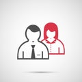 People vector design. Man and woman icon Royalty Free Stock Photo