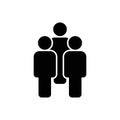 People vector icon. Person symbol. Work Group Team, Persons Crowd Vector Illustration icon. Group of people pictogram