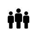People vector icon. Person symbol. Work Group Team, Persons Crowd Vector Illustration icon. Group of people pictogram