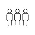 People vector icon. Person symbol. Work Group Team, Persons Crowd Vector Illustration icon. Group of people pictogram