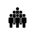 People vector icon. Person symbol. Work Group Team, Persons Crowd Vector Illustration icon. Group of people pictogram