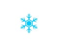 People vector icon, snow design round web blue button. Royalty Free Stock Photo