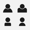 People vector icons. Person. Avatar icons. User icon, isolated. Person in line flat design. Vector illustration