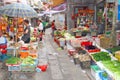 People vegetables fruits shopping Qingping market, Guangzhou, China