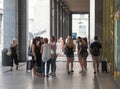 People in Via Roma in Turin