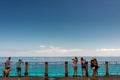 People at View Point  Vistapoint terrace in Tropea Royalty Free Stock Photo