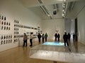 People view Wine Exhibit at the SFMOMA called - How Wine Became