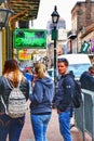 People viewing the bazaar among sidewalks