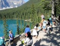 People viewing beautiful landscape