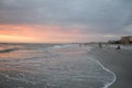 People viewing the sunset at Madiera Beach, St Pete Florida