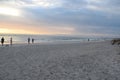 People viewing the sunset at Madiera Beach, St Pete Florida