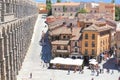 Aqueduct historical architecture Roman ruin Segovia Spain